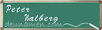 Peter Walberg Visitenkarte